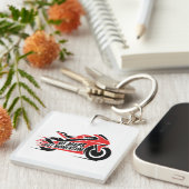 Sportmotorrad Schlüsselanhänger (Vorderseite rechts)