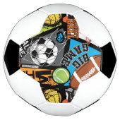 Sportmuster mit Bällen Fußball (Gedreht)