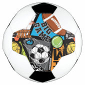 Sportmuster mit Bällen Fußball (Vorderseite)