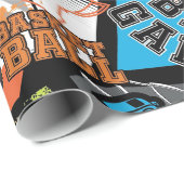 Sportmuster mit Bällen Geschenkpapier (Rolleneckpunkt)