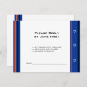 Sportnachweis Baseball Bar Mitzvah RSVP-Karte RSVP Karte (Vorne/Hinten)