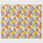 Sportpapier Geschenkpapier (Flach)