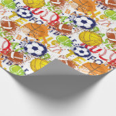 Sportpapier Geschenkpapier (Ecke)