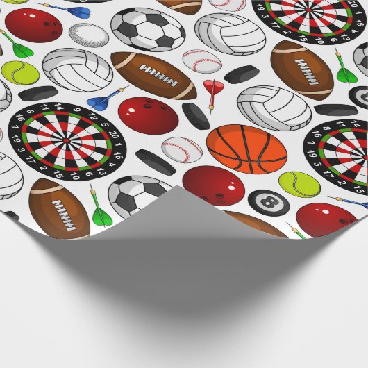 Sportpapier Geschenkpapier (Ecke)