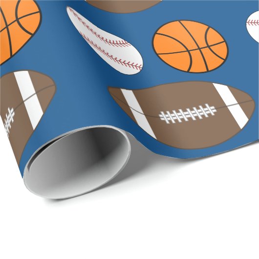 Sportpapier Geschenkpapier (Rolleneckpunkt)