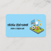 Sportpodcaster Visitenkarte (Vorderseite)