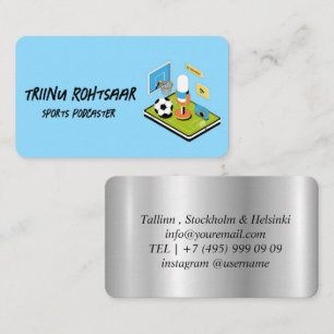 Sportpodcaster Visitenkarte