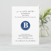 Sportpreis Bankett Fußball Softball Baseball Einladung (Stehend Vorderseite)