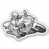 Sportradaufkleber Aufkleber (Vorderseite)