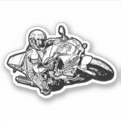 Sportradaufkleber Aufkleber (Vorderseite)