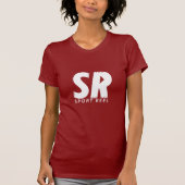 SPORTREEL FRAUEN-ANGEPASSTER ROTER T - SHIRT MIT (Vorderseite)