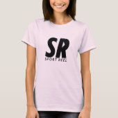 SPORTREEL FRAUEN-ROSA T - SHIRT MIT URSPRÜNGLICHEM (Vorderseite)