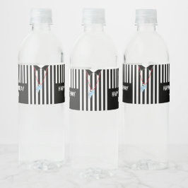 Sportreferent mit Whistle Water Flasche Label Wasserflaschenetikett