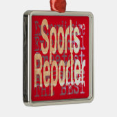 Sportreporter Ornament Aus Metall (Rechts)
