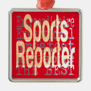 Sportreporter Ornament Aus Metall