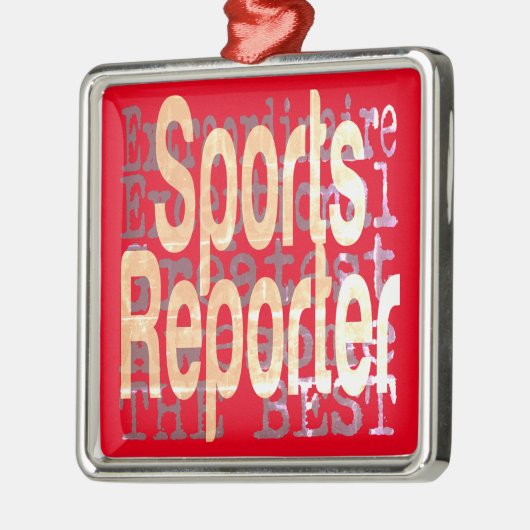 Sportreporter Ornament Aus Metall (Links)