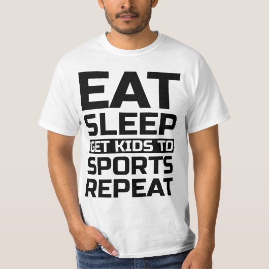 Sportroutinemäßiges Lässiges T-Shirt (Vorderseite)