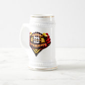 Sports 2026 Germany Hände Schwarz Rot Gold Bierglas (Vorderseite Links)