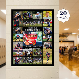 Sports 20 Photo Collage Poster