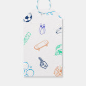 Sports 6 7 Meme Trend Six Seven Birthday Party Geschenkanhänger (Rückseite)