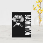 Sports Badminton Karte (Gelbe Blume)