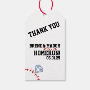 Sports Baseball Homerun Glitter Brautparty  Geschenkanhänger