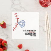 Sports Baseball Homerun Glitter Bridal Shower Serviette (Beispiel)