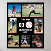 Sports Baseball Kids Photo Collage Poster (Vorne)