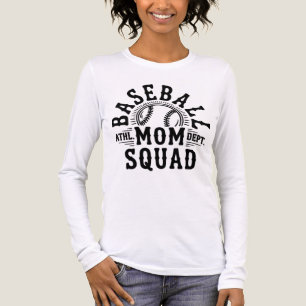 Sports Baseball Mama Squad Tri-Blend Shirt