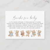 Sports bear baby shower bearly wait book request begleitkarte (Vorderseite)