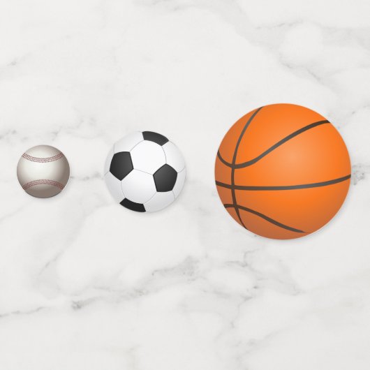 Sports Birthday Confetti Konfetti (Vorderseiten)