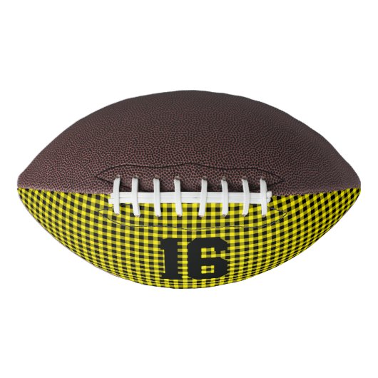 Sports Black Gold Karo Team NUMMER Age Football (Vorderseite)