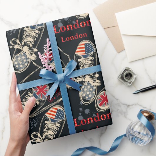 Sports Boots Fashion Pattern Geschenkpapier (Schenken)