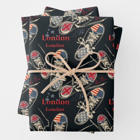 Sports Boots Fashion Pattern Geschenkpapier Set (Beispiel)