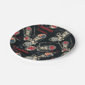 Sports Boots Fashion Pattern  Pappteller (Schrägansicht)