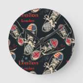Sports Boots Fashion Pattern  Runde Wanduhr (Vorderseite)