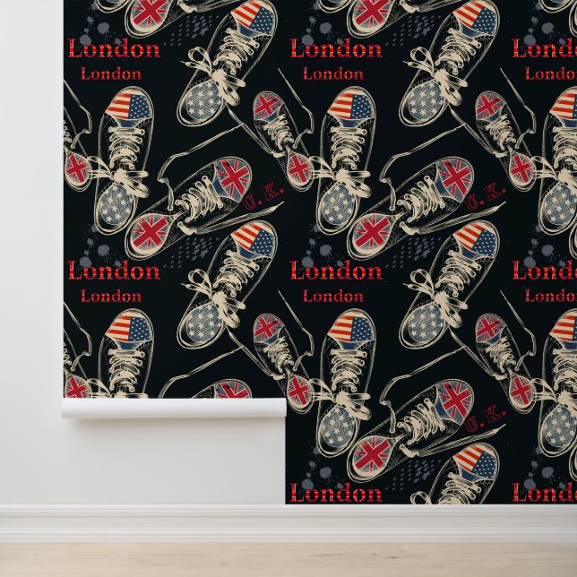 Sports Boots Fashion Pattern  Tapete (Anwendung)