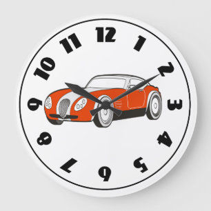 Sports Car Clock Große Wanduhr