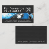 Sports Car | Performance Autos | Repair Visitenkarte (Vorne/Hinten)