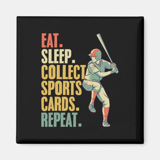 Sports Card Collecting Basketball Baseball Card Co Magnet (Vorne)