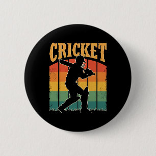 Sports Cricket Player - Das Spiel des Gentleman Button