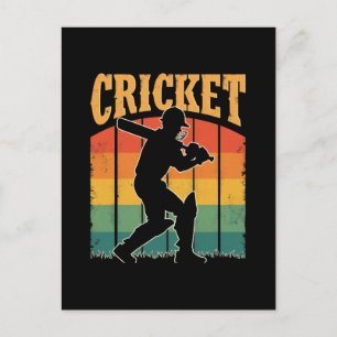 Sports Cricket Spieler – Das Gentleman-Spiel Feiertagspostkarte