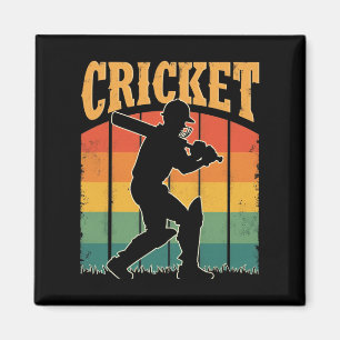 Sports Cricket Spieler – Das Gentleman-Spiel  Magnet