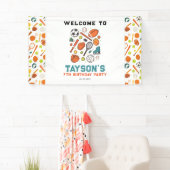 Sports Game Time All-Star Birthday | Kids Sport Banner (Insitu)