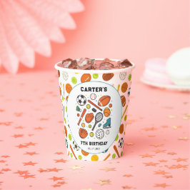 Sports Game Time All-Star Birthday | Kids Sport Pappbecher