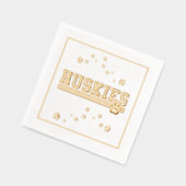 Sports Huskies  Servietten Mit Folie (Links)
