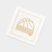 Sports Huskies  Servietten Mit Folie (Links)