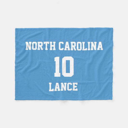 Sports Jersey Maßgeschneiderte Celestial Blue Fleecedecke (Vorderseite (Horizontal))