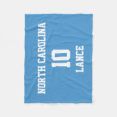 Sports Jersey Maßgeschneiderte Celestial Blue Fleecedecke (Vorderseite)