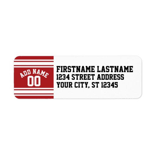 Sports Jersey mit Ihrem Namen und Ihrer Nummer (Vorne)